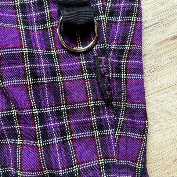 Vintage Tripp NYC 90s Y2K Daang Goodman Plaid Mall Goth Punk Grunge Capri Shorts - Picture 11 of 13
